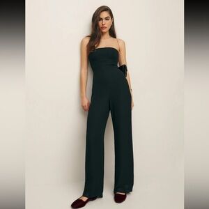 Elegant Black Strapless Jumpsuit